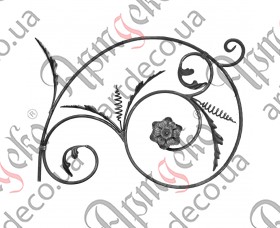 Forged rosette 550x750x12 - picture