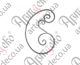 Forged rosette 550x360x12 - picture