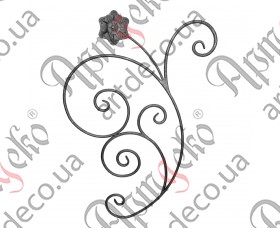 Forged rosette 850x610x12 - picture