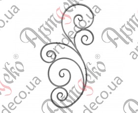 Forged rosette 1000x485x12 - picture