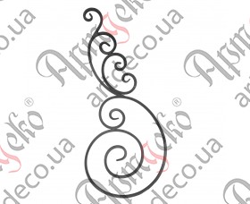 Forged rosette 480x1100x14 - picture