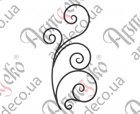 Forged rosette 950x490x12 - picture