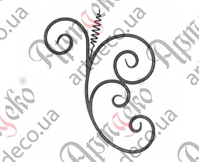 Forged rosette 510x410x12 - picture