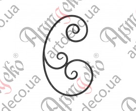 Forged rosette 560x330x12 - picture