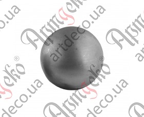 Кованый шар гладкий 35 - изображение
