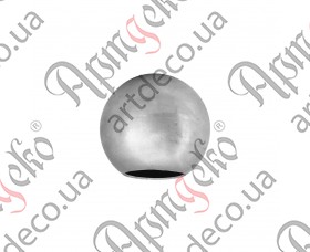 Кованый шар полый D25 с отверстием  - изображение