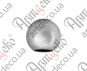 Кованый шар полый D40 с отверстием - изображение