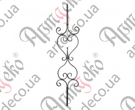 Forged baluster 950x205x12 - picture