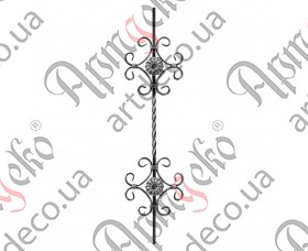 Forged baluster 950x230x12 - picture