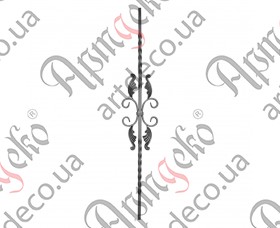 Forged baluster 950x155x12 - picture