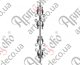Forged baluster 950x155x12 - picture