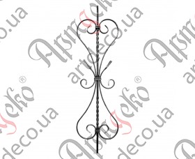 Forged baluster 950x280x12 - picture