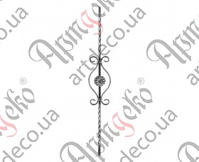 Forged baluster 950x150x12 - picture