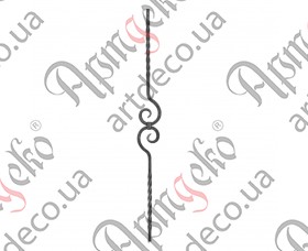 Forged baluster 950x100x12 - picture