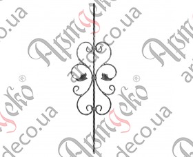 Forged baluster 950x300x12 - picture