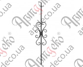 Forged baluster 950x180x12 - picture