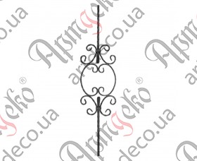 Forged baluster 950x225x12 - picture