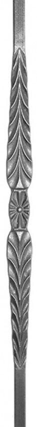 Forged baluster 950x30х12 smooth - 2 - picture