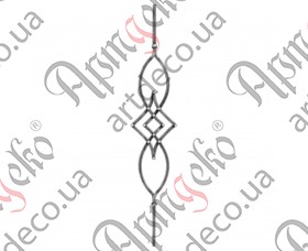 Forged baluster 950x185x12 - picture