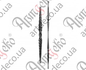 Forged baluster 950x30х12 - picture