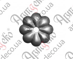 Кованый цветок 60х1,2 отверстие 10 - изображение
