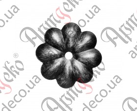 Forged flower 90x2х10 - picture