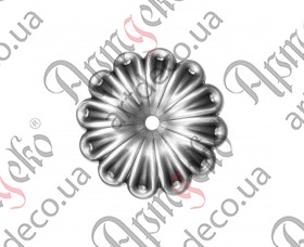 Forged flower 120x2х10 - picture
