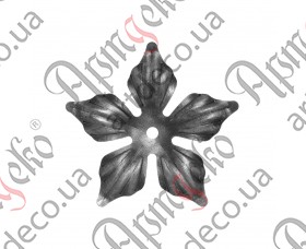 Forged flower 140x2х10 - picture