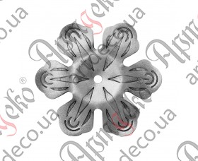 Кованый цветок 95х2,5 отверстие 6 - изображение
