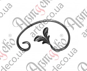 Forged scroll with leaves 200x125x12x6 - picture