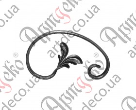 Forged scroll with leaves 200x125x12x6 - picture