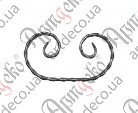Forged scroll C 160x85x12x6 beaten - picture