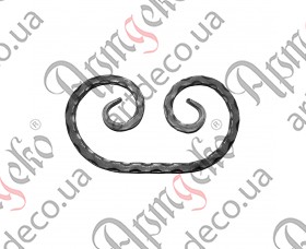 Forged scroll C 160x85x12 beaten - picture
