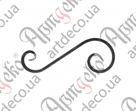 Forged scroll S 160x80x10 - picture