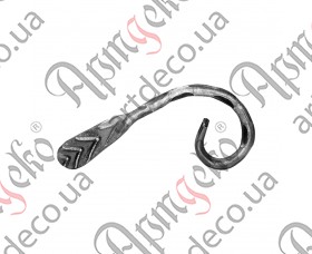 Forged scroll 120x65x12x6 beaten - picture