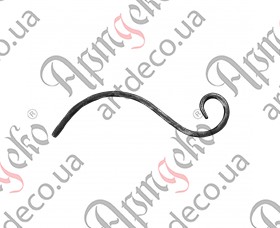 Forged scroll 210x80x12x6 beaten - picture