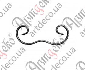 Forged scroll 200x75x12x6 beaten - picture