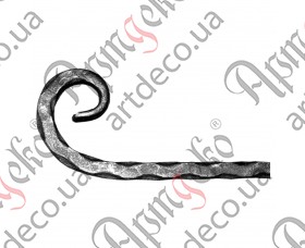 Forged scroll 165x80x12 beaten - picture