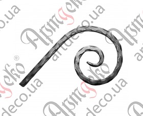 Forged scroll 270x160x12 beaten - picture