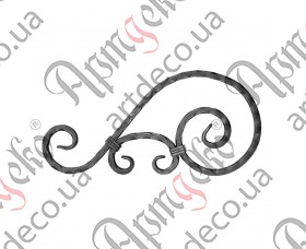 Forged decorative items 430x220x12 beaten - picture