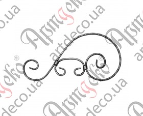 Forged decorative items 430x220x12x6 beaten - picture