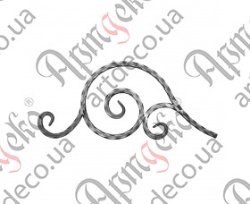 Forged decorative items 515x215x12 beaten - picture