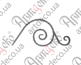 Forged decorative items 500x235x12 beaten - picture