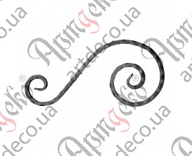 Forged decorative items 430x220x12 beaten - picture